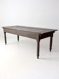 antique primitive wood farm table