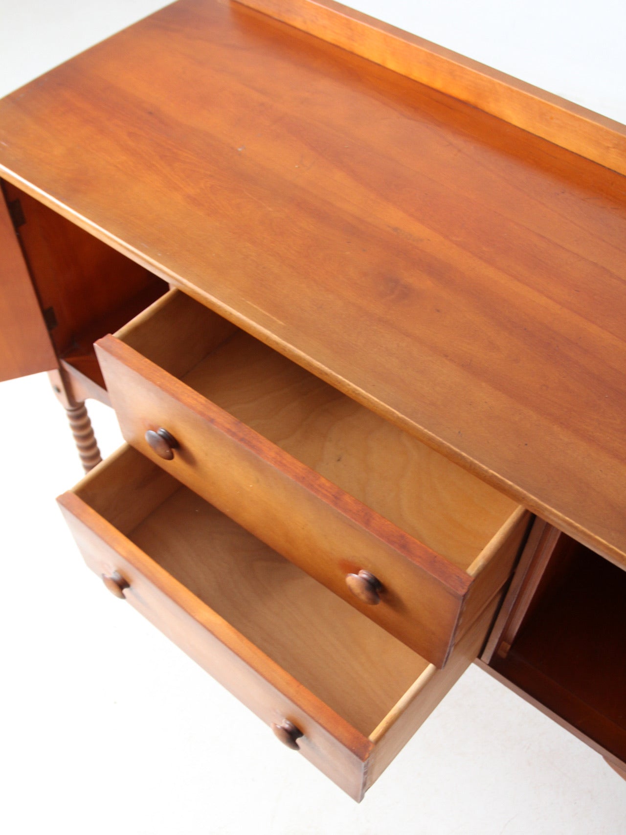 vintage Phoenix Chair Co floral buffet cabinet