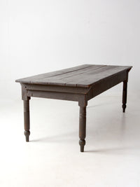 antique primitive wood farm table