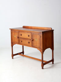 vintage Phoenix Chair Co floral buffet cabinet