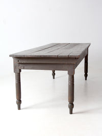 antique primitive wood farm table