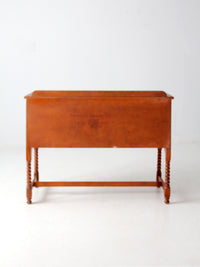 vintage Phoenix Chair Co floral buffet cabinet