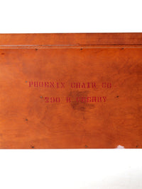 vintage Phoenix Chair Co floral buffet cabinet