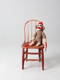 vintage painted pink kid's chair