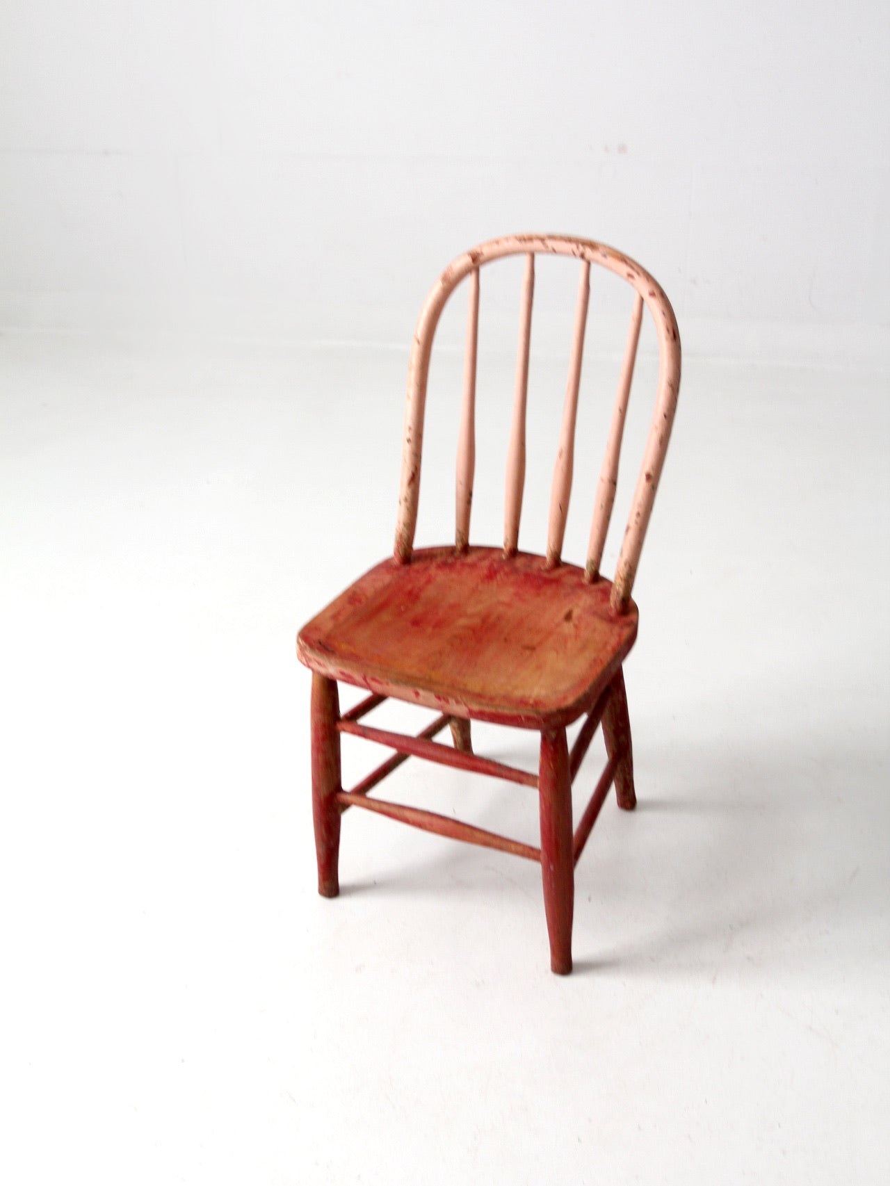 vintage painted pink kid's chair