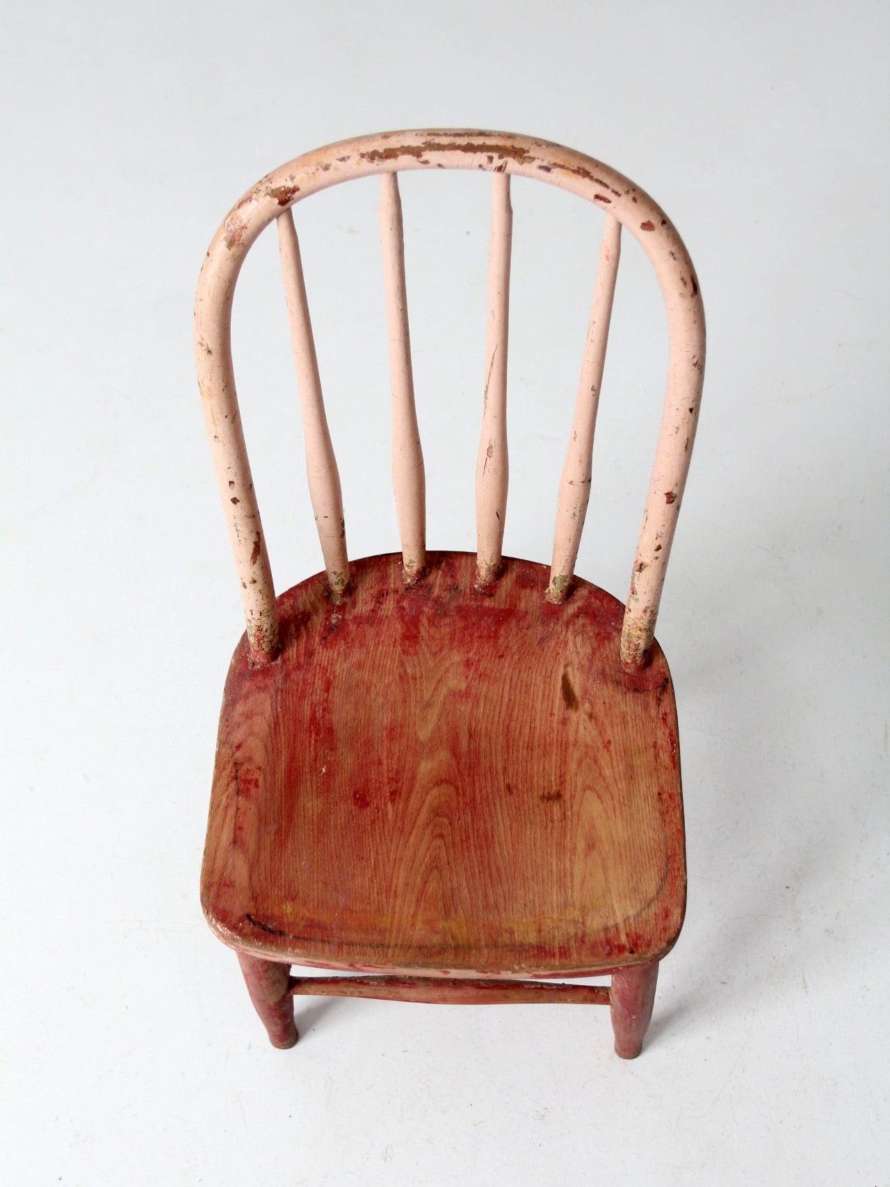 vintage painted pink kid's chair