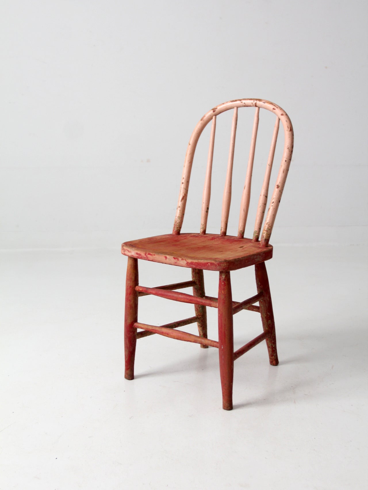 vintage painted pink kid's chair