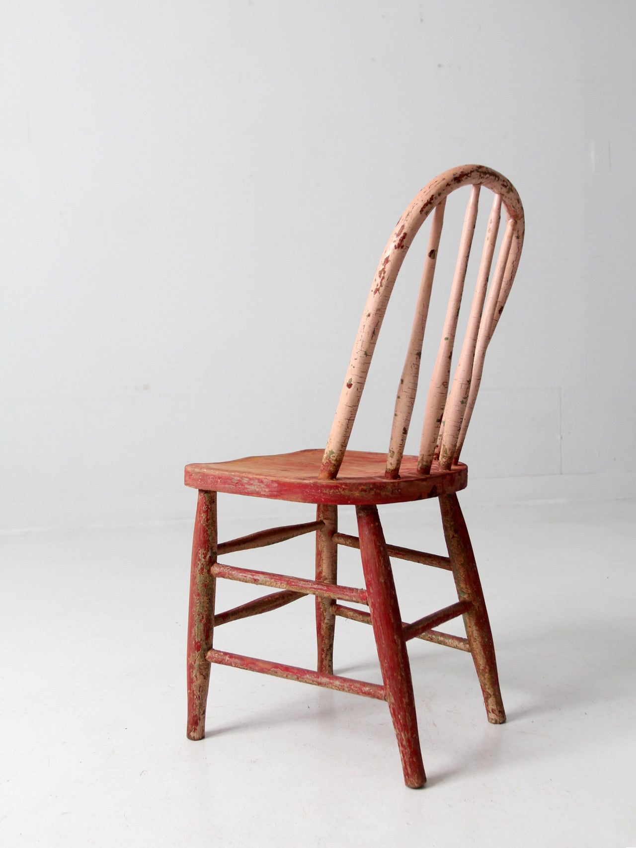 vintage painted pink kid's chair