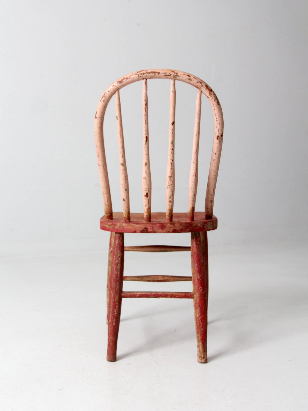vintage painted pink kid's chair