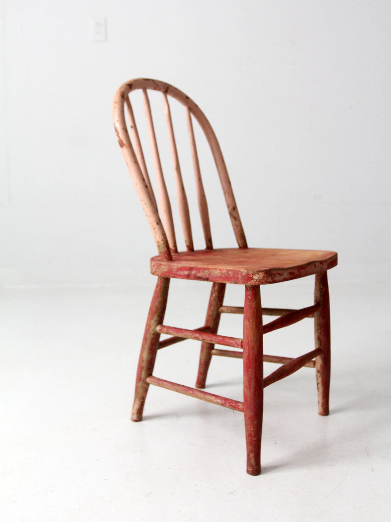 vintage painted pink kid's chair
