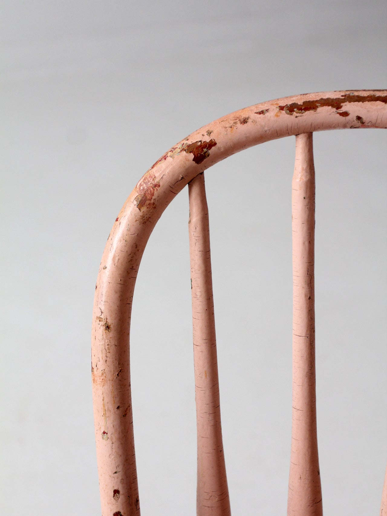 vintage painted pink kid's chair