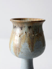 vintage studio pottery chalice