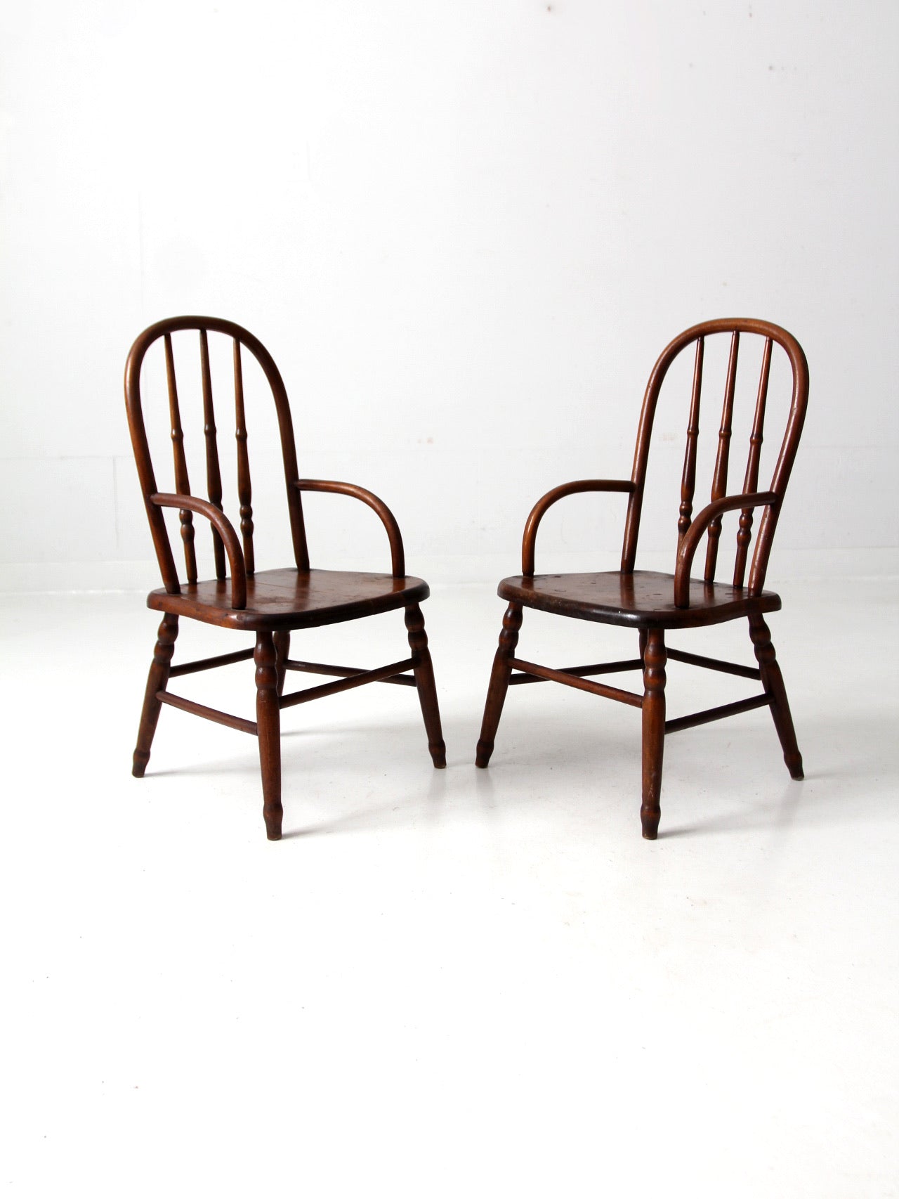 vintage children's arm chairs pair
