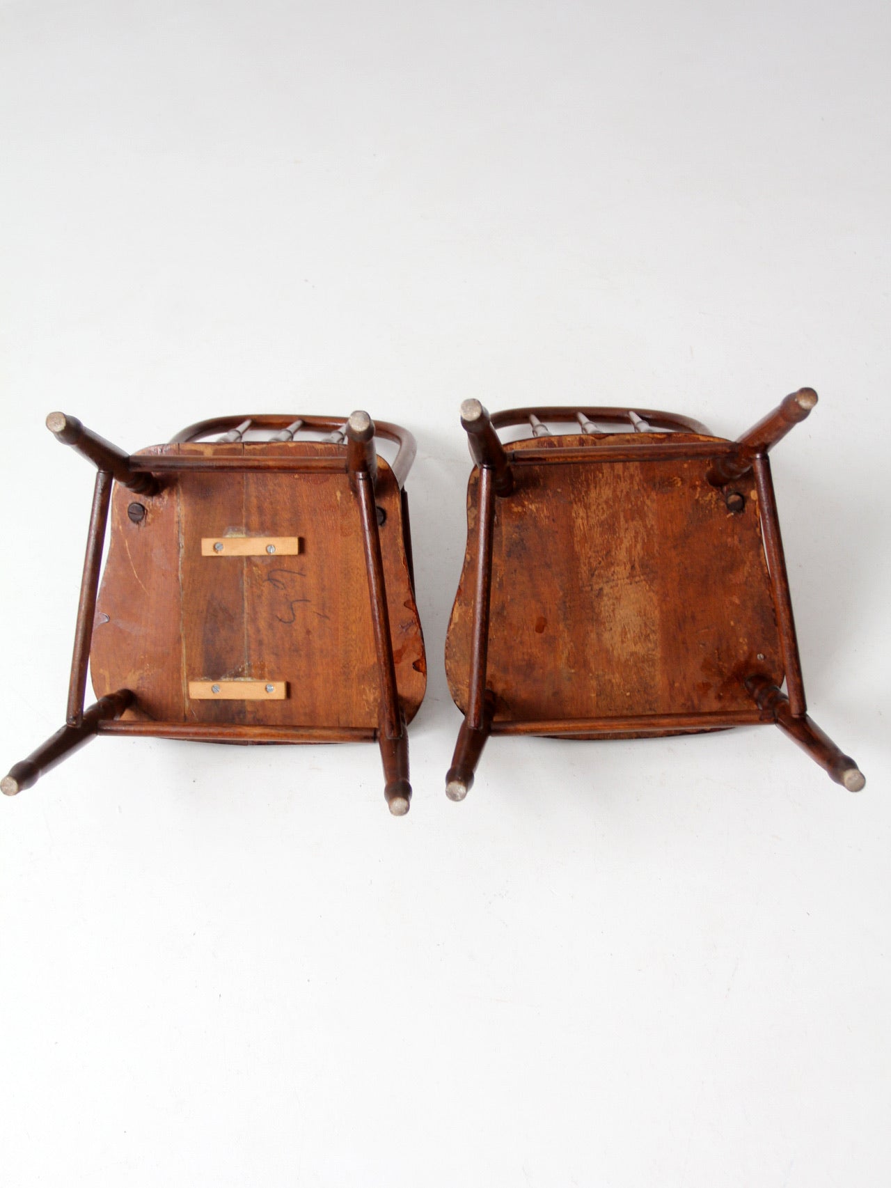 vintage children's arm chairs pair