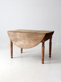 antique drop leaf dining table