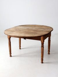 antique drop leaf dining table