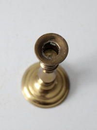 vintage brass adjustable candle holder