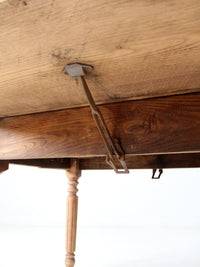 antique drop leaf dining table