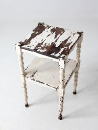 antique painted side table