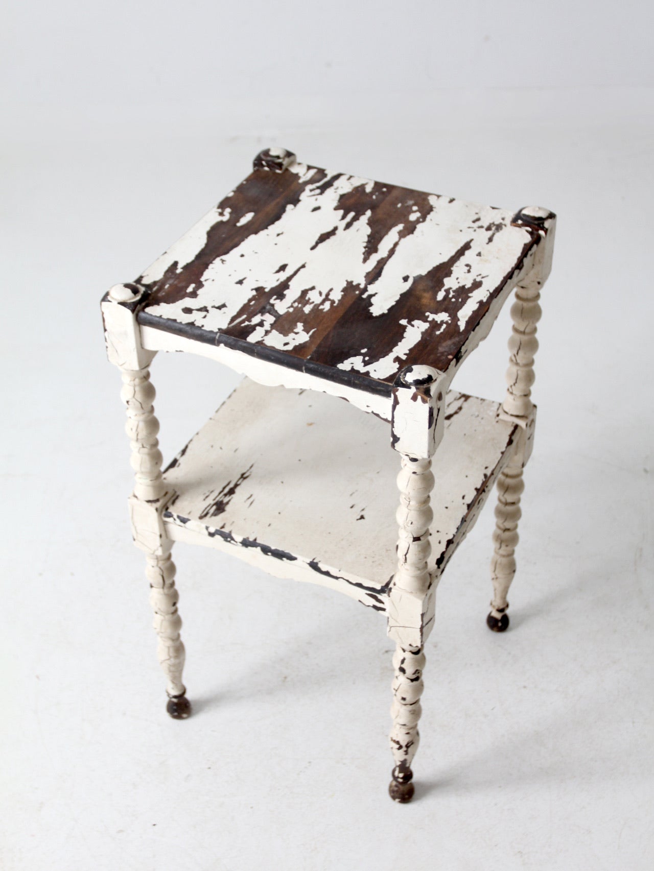antique painted side table