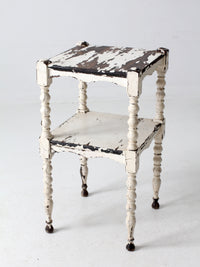 antique painted side table
