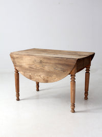 antique drop leaf dining table