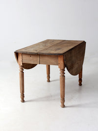 antique drop leaf dining table
