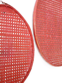 vintage painted tobacco baskets pair