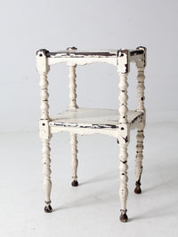 antique painted side table