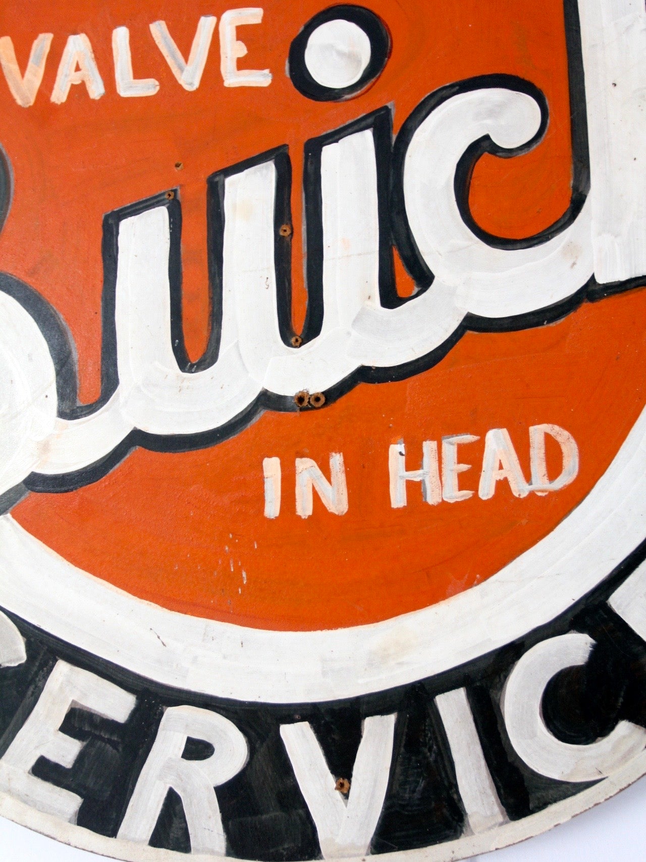 vintage Buick Valve in Head Service sign