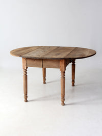 antique drop leaf dining table