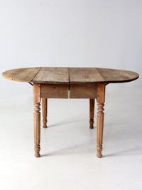 antique drop leaf dining table