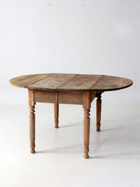 antique drop leaf dining table