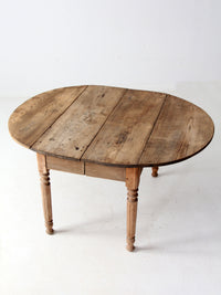 antique drop leaf dining table