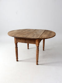 antique drop leaf dining table