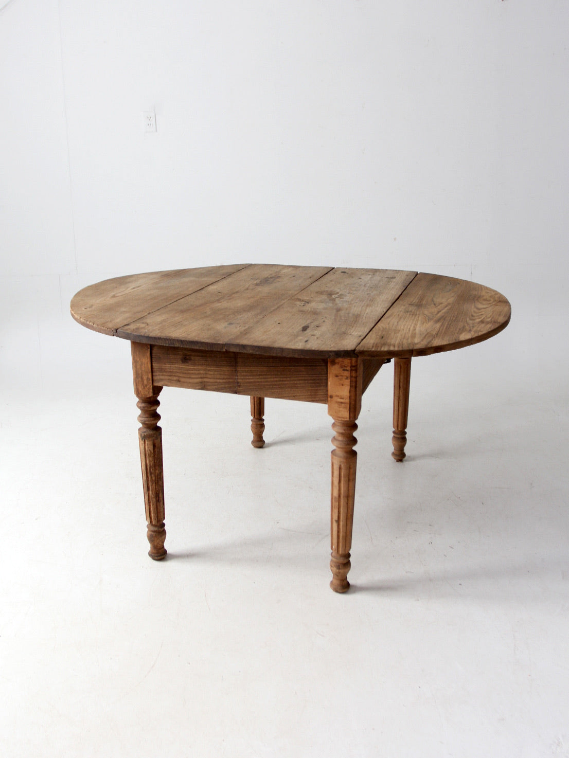 antique drop leaf dining table