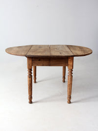 antique drop leaf dining table