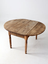 antique drop leaf dining table