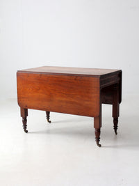 antique mahogany drop leaf table