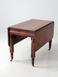 antique mahogany drop leaf table