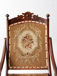 Eastlake Victorian tapestry folding chair