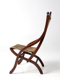 Eastlake Victorian tapestry folding chair