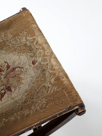 Eastlake Victorian tapestry folding chair