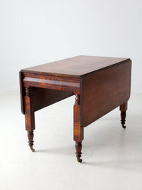 antique mahogany drop leaf table