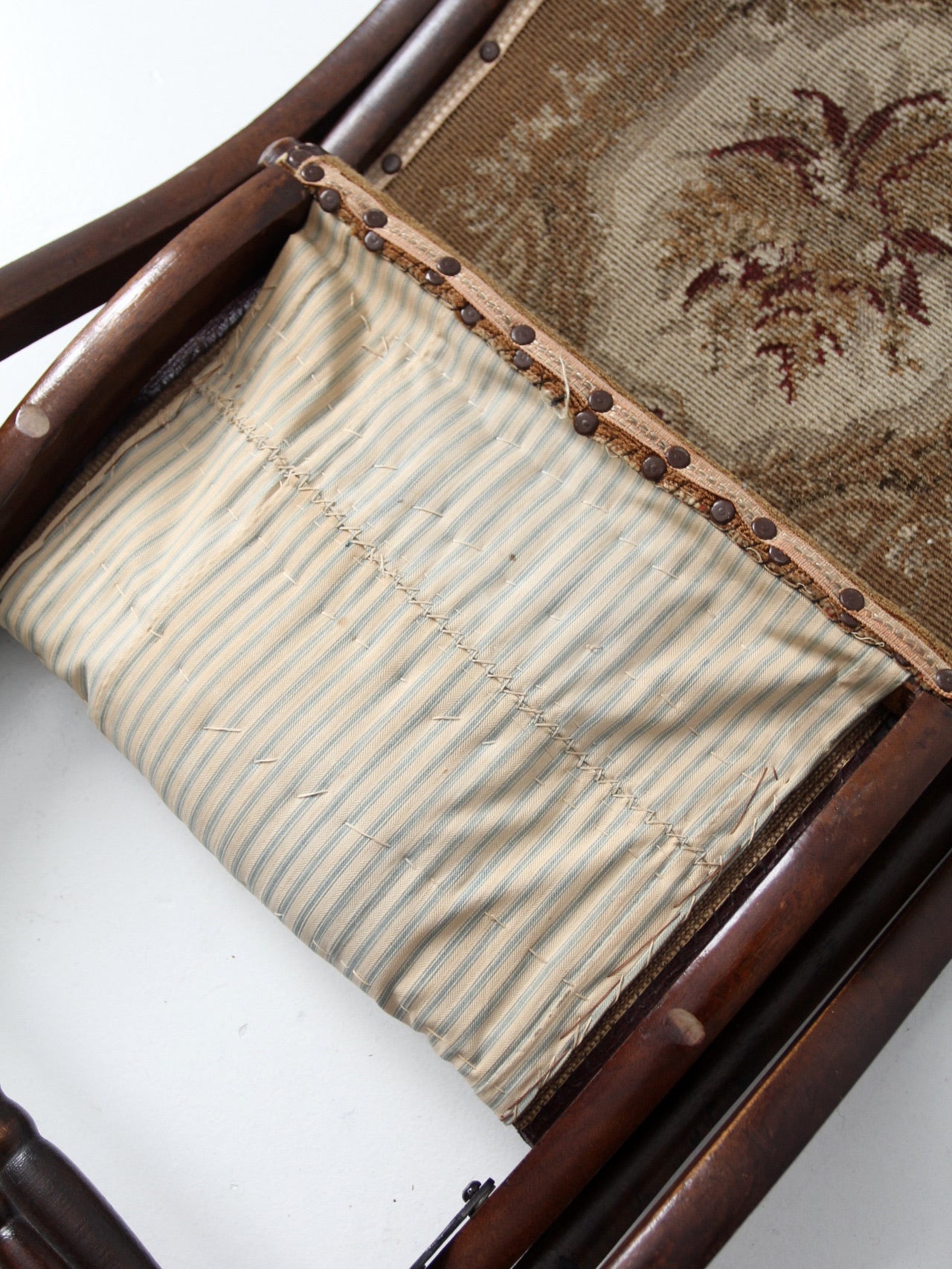 Eastlake Victorian tapestry folding chair