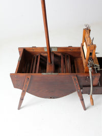 antique Brighton wringer with laundry wash stand