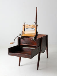 antique Brighton wringer with laundry wash stand
