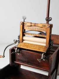 antique Brighton wringer with laundry wash stand