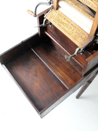 antique Brighton wringer with laundry wash stand