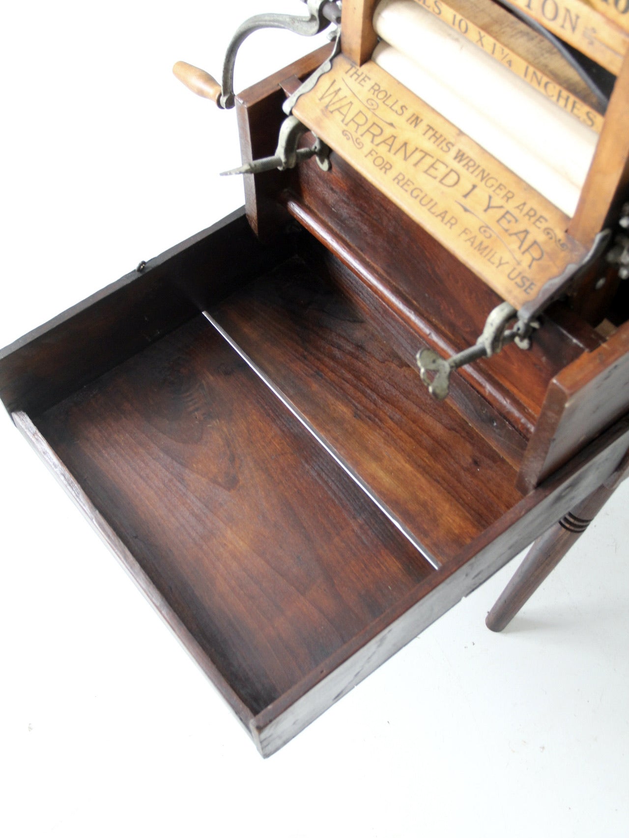 antique Brighton wringer with laundry wash stand